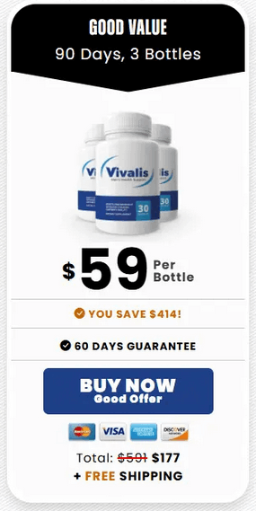 Vivalis-3-bottle - order-now-( Ninety Days Supply) - image